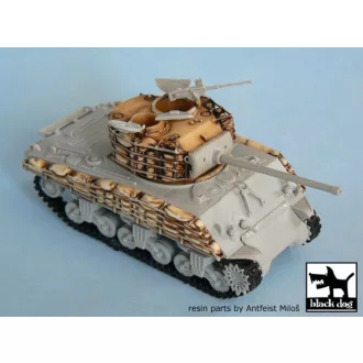   Black Dog M4A3 sandbags for Dragon 7213, 6 resin parts – járműmakett-kiegészítő