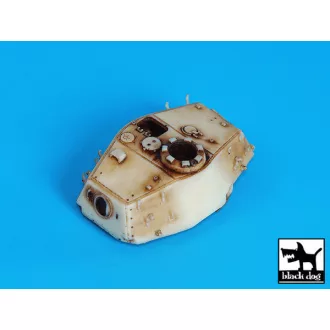   Black Dog King Tiger turret for Dragon – járműmakett-kiegészítő