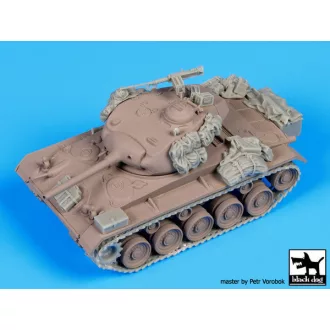   Black Dog M24 Chaffe accessories set for Hasegawa – járműmakett-kiegészítő