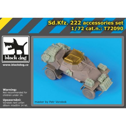 Black Dog Sd.Kfz 222 accessories set for Dragon