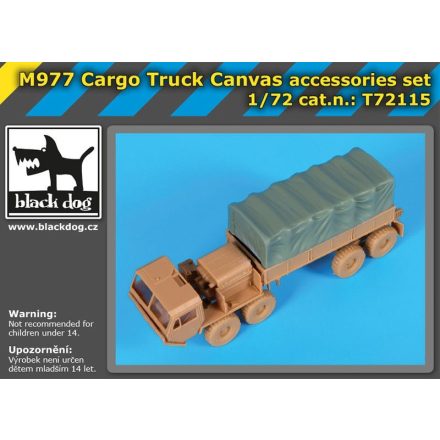 Black Dog M 977 Cargo truck canvas accessories set for Academy