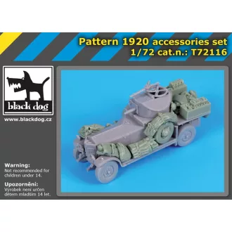   Black Dog Pattern 1920 accessories set for Roden – járműmakett-kiegészítő