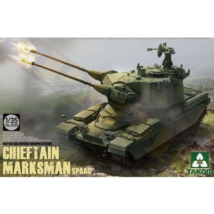 Takom British Air-defense Weapon System Chieftain Marksman SPAAG makett