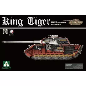 Takom Sd.KFZ.182 King Tiger Porsche Turret w/Zimmerit makett