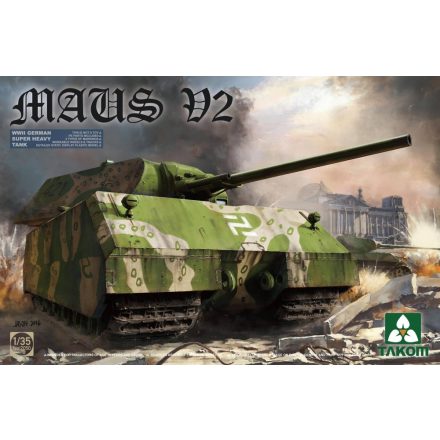 Takom German Super Heavy Tank Maus V2 makett