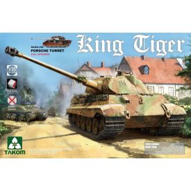Takom Sd.Kfz.182 King Tiger Porsche Turret w/interior makett
