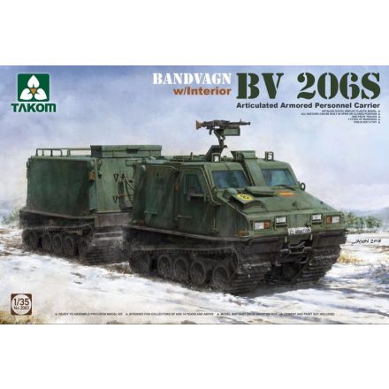 Takom Bandvagn BV 206S Articulated Armored Personnel Carrier makett