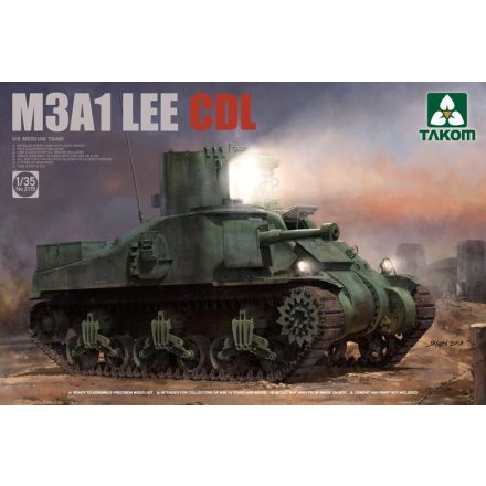 Takom M3A1 Lee CDL U.S. Medium Tank makett