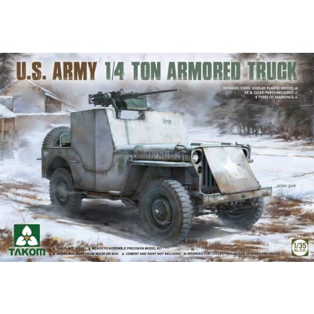 Takom U.S. Army 1/4 ton armored  truck makett