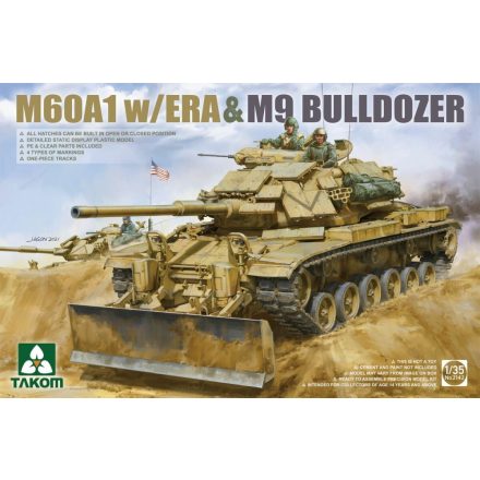 Takom M60A1 w/ERA & M9 Bulldozer makett