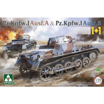 Takom PzKpfw I Ausf A & PzKpfw I Ausf B 1+1 makett