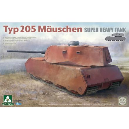 Takom Typ 205 Mauschen Super Heavy Tank  makett