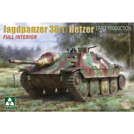 Takom Jagdpanzer 38(t) Hetzer Early Production Full Interior makett