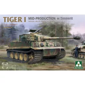   Takom Tiger I Mid-Production With Zimmerit Sd.Kfz.181 Pz.Kpfw.VI Ausf.E makett