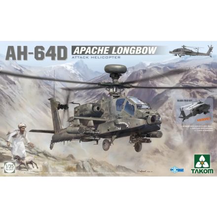Takom AH-64D Apache Longbow Attack Helicopter makett