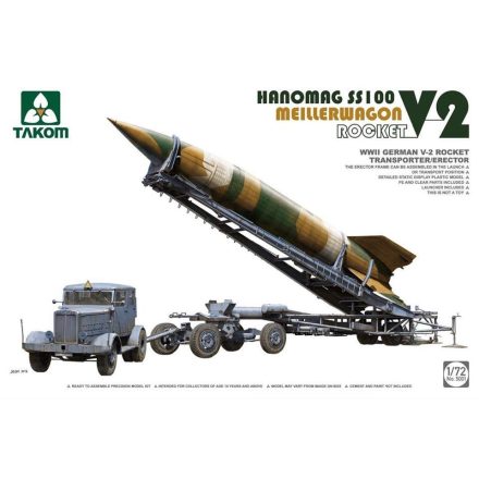 Takom V-2 Rocket, Hanomag SS100 & Meillerwagen makett