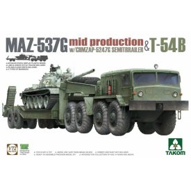   Takom MAZ-537G mid production with CHMZAP-5247G Semitrailer & T-54B makett
