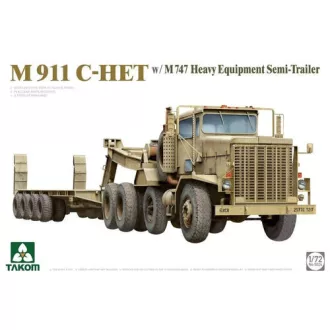   Takom M911 C-HET With M747 Heavy Equipment Semi-Trailer makett