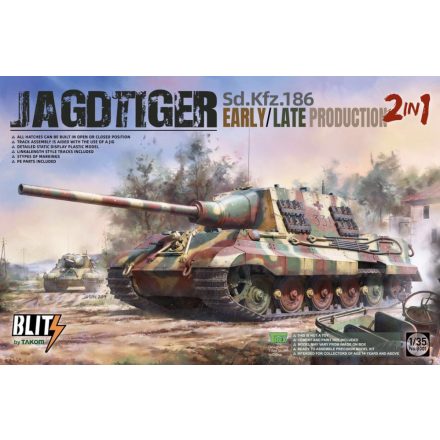 Takom Sd.Kfz.186 Jagdtiger Early/Late Production makett