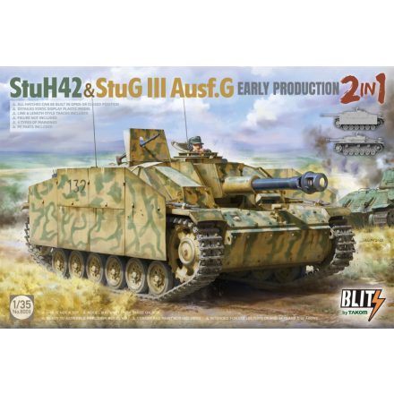 Takom  StuH42&StuG III Ausf.G Early Production (2in1) makett
