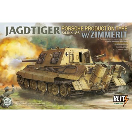 Takom Jagdtiger Sd.Kfz. 186 Porsche production type w/Zimmerit makett
