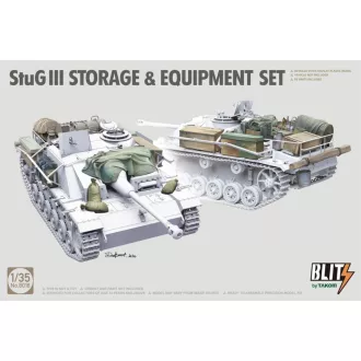 Takom - StuG III STORAGE & EQUIPMENT SET harcjármű makett