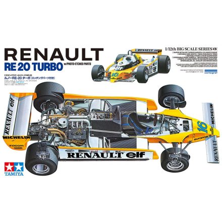 Tamiya Renault RE-20 Turbo (w/ Photo-Etched Parts) makett