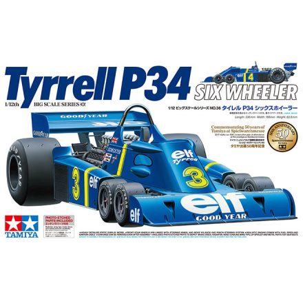 Tamiya Tyrrell P34 Six Wheeler w/Photo-etched Parts makett