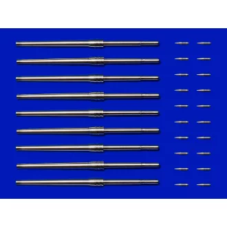 Tamiya Metal 46cm Barrels & Projectiles - fém lövegcső