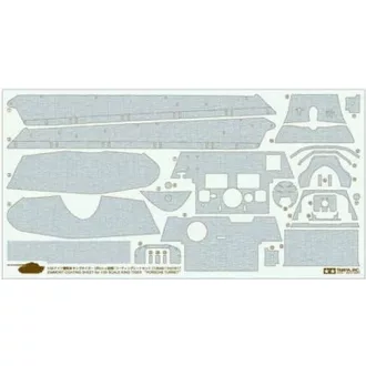   Tamiya Zimmerit Coating Sheet - King Tiger Porsche Turret - zimmerit bevonatlap