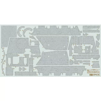 Tamiya Brummbar Zimmerit Coating Sheet - zimmerit bevonatlap