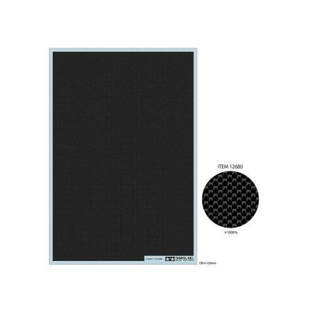 Tamiya Print Carbon Pattern Decal Set - Plain Weave/Extra Fine