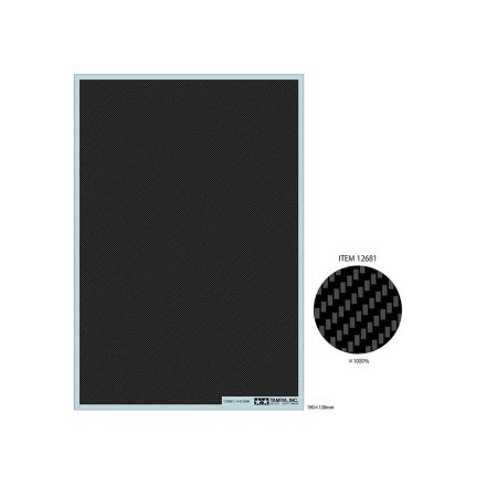 Tamiya Print Carbon Pattern Decal Set - Twill Weave/Fine
