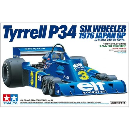 Tamiya Tyrrell P34 SIX WHEELER 1976 JAPAN GP (w/PHOTO-ETCHED PARTS) makett