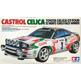   Tamiya Castrol Toyota Celica GT-4 1993 Monte-Carlo Winner makett