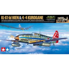   Tamiya Kawasaki Ki-61-Id Hien (Tony) & 4x4 Light Vehicle Korugane Set makett