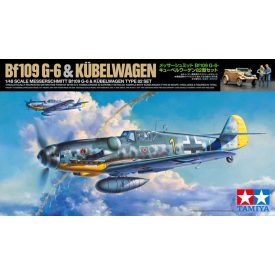   Tamiya Messerschmitt Bf109 G-6 & Kübelwagen Type 82 Set makett