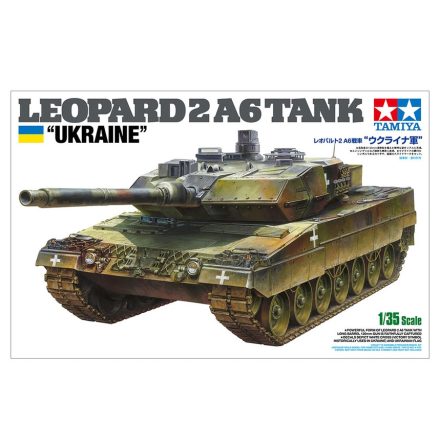 Tamiya Leopard 2A6 Tank "Ukraine" makett