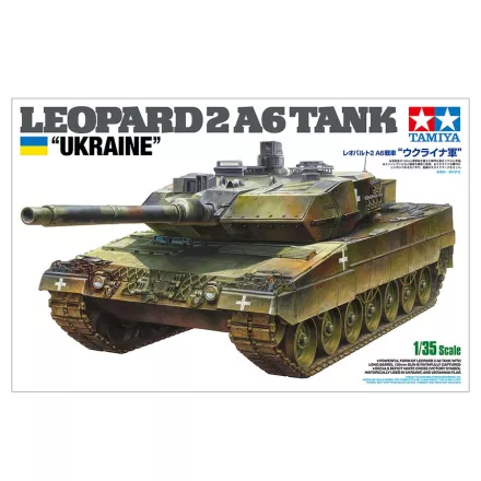 Tamiya Leopard 2A6 Tank "Ukraine" makett