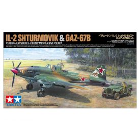 Tamiya Ilyushin IL-2 Shturmovik & GAZ-67B Set makett