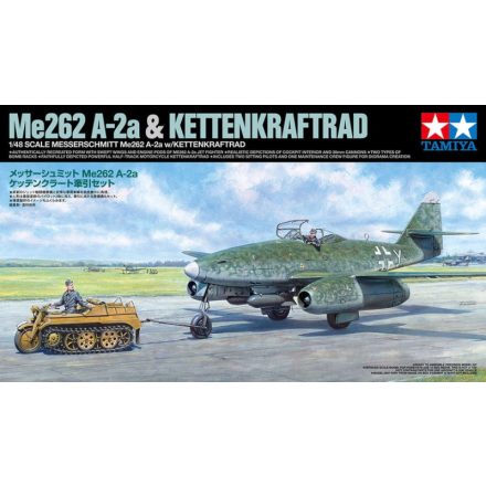 Tamiya Messerschmitt Me 262 A-2a w/Kettenkraftrad makett