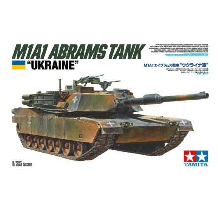 Tamiya U.S. M1A1 Abrams Tank "Ukraine" makett