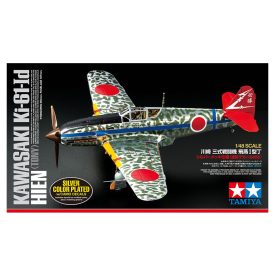   Tamiya Kawasaki Ki-61-Id Hien (Tony) Silver Color Plated w/Camo Decals makett