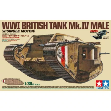 Tamiya British Tank Mk.IV Male w/Single Motor makett