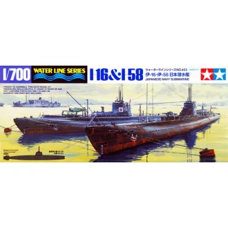 Tamiya IJN JAPANESE NAVY SUBMARINE I-16 & I-58 makett