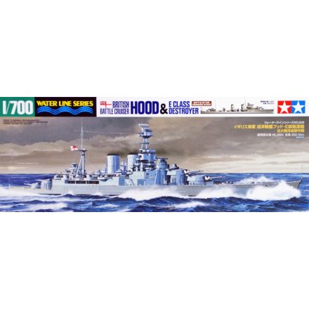 Tamiya British Navy Hood & E-Class Destroyer makett