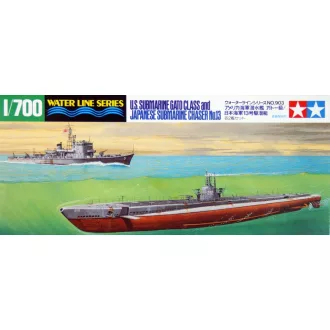   Tamiya US SUBMARINE GATO CLASS & JAPANESE CHASER NO.13 makett