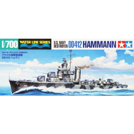 Tamiya US NAVY DESTROYER DD412 HAMMANN makett
