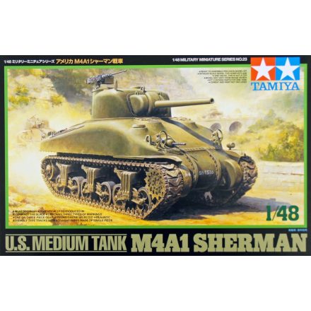 Tamiya U.S. Medium Tank M4A1 Sherman makett
