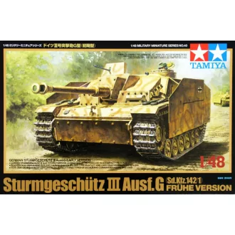 Tamiya Sturmgeschütz III Ausf. G harcjármű makett